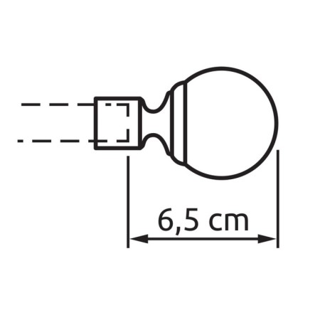 Top "Classic Ball", d = 20 cm, color gold-1