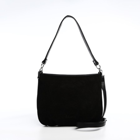 Salm-free bag of cross-bodi with a zipper, black color