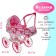 Stroller for dolls is universal, with a basket, bag, metal frame