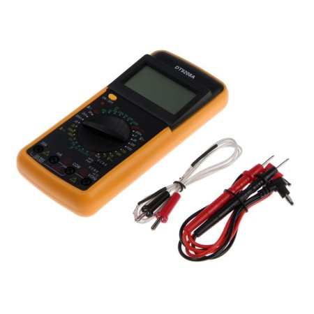 Tundra multimeter DT-9208A, ACV/DCV, ACA/DCA, 200-200Mω, 20NF-200MF, 40-400 ° C, 200 KHZ-6
