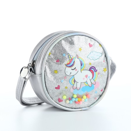 Bag's bag with lightning, gray color