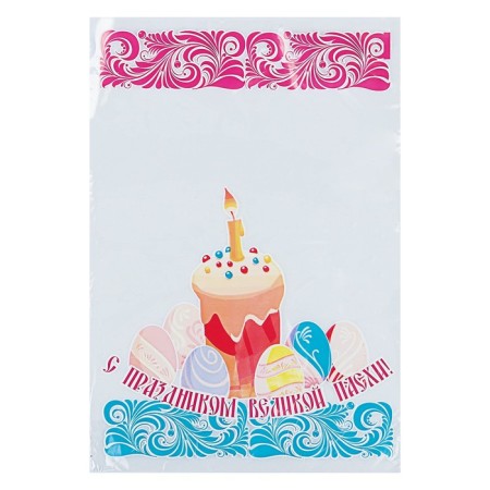 Packaging under the cake, bottom fold, 23.5 x 34.5/4, 25 μm