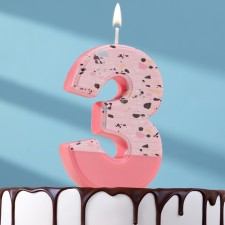 Candle for the Mosaika cake, number 