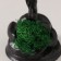 Souvenir "Snake Glikon" with moss 6.5*8.5*3 cm black (moss is green stabil)