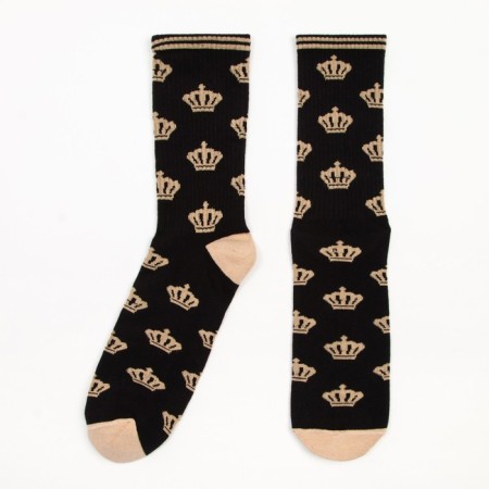 Men's socks "Crown" p. 41-44 (27-29 cm), black