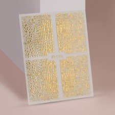 Heligator nail stickers, foil, golden color