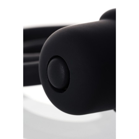 Anal plug with additional stimulation Erotist, silicone, black color-4