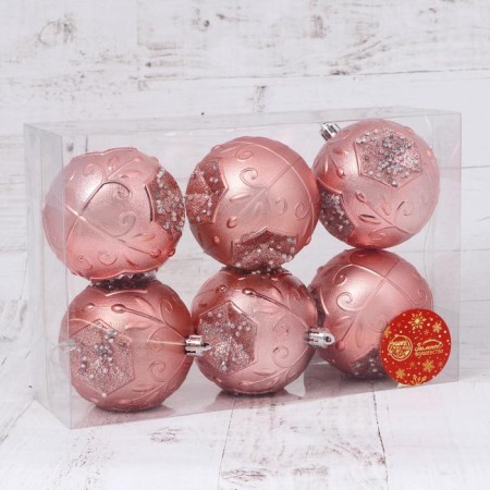 Set of balls plastic D-8 cm, 6 pcs "Charliz"-1