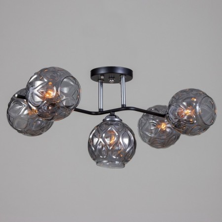 Sylvia chandelier 5he27 40w Black 67x26 cm Bayerlux-1