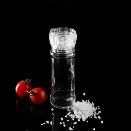 Mill for spices, reusable, 115 ml (45-80 gr), transparent color-5