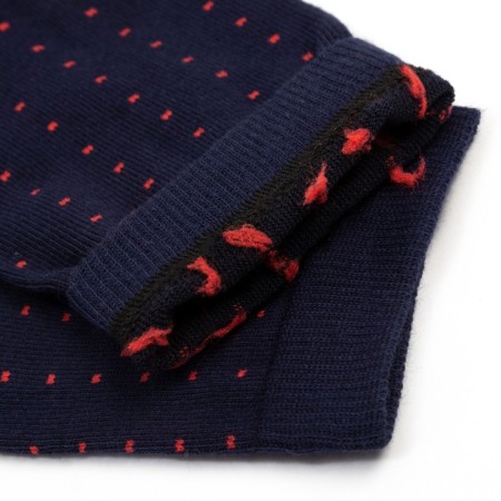 Men's socks minku “red dots”, blue color, size 42-43 (29 cm)-1