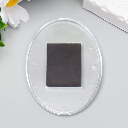 Harvesting of an acrylic magnet 85x60 mm is a transparent oval (set 2 parts+package)-2