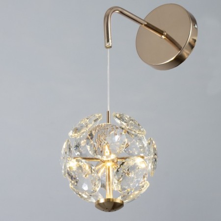 Bra "Jasil" LED 5W gold 19.5x12.5x43-130 cm-1