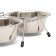 A set of 2 bowls on a stand, 2 x 450 ml