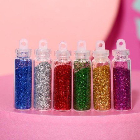 Set of small scenes for nail decor Born to Sparkle, 12 colors-2