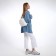 Women's backpack city, Textura, white color
