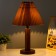 Sandr table lamp E27 40W brown 31x31x45 cm Risalux