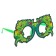 Carnival glasses "snake", green color