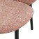 Bente chair, 490 × 620 × 860 mm, pink color