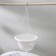 Street Kashpo for flowers suspended "grace", 4.5 l, white color