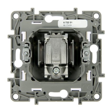 Television socket Legrand Etika 672251, single, hidden, 2DB, type "Zvezda", white-2
