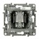 Television socket Legrand Etika 672251, single, hidden, 2DB, type "Zvezda", white