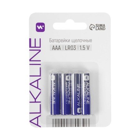 Alkaline battery Windigo, AAA, LR03, blister, 4 pcs-4