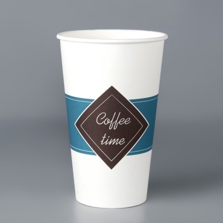 Paper glass "Coffee Time" 400 ml, diameter 90 mm