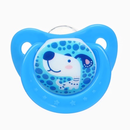 Dummy orthodontist., With a cap and a holder, from 0 months, the color is green / blue-7
