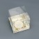 Box of the team with PVC lid, "chamomile", 10 x 10 x 10 cm. Confectionery packaging