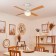 Ceiling fan with Losciale, E27, 1x60W, steel, white lamp
