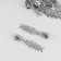 Automatic castle for metal zippers, No. 3, decorative, 10 pcs, Nickel color