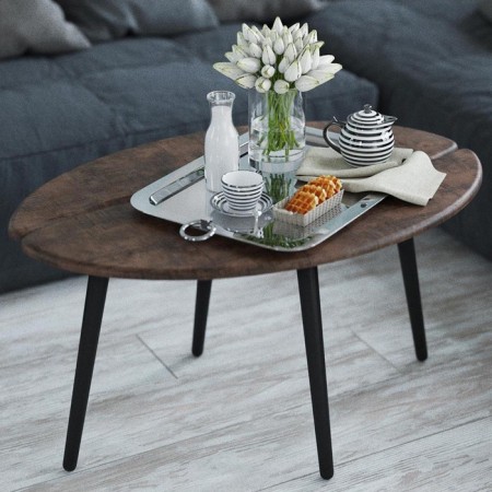 Journal table "Arabica", 900 × 600 × 470 mm, Brown color-2