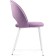 Chair on the metal frame Irre Metal/velor, white/pink 50x55x82 cm