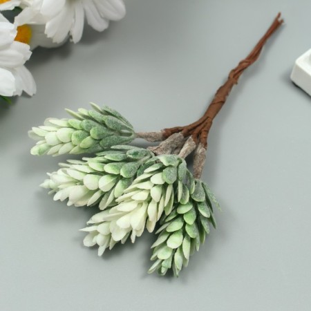 Artificial succulent for creating a florarium "Hall" 1 bouquet = 6 branches of hoar 13 cm