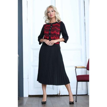 Female dress, size 50, black color-6