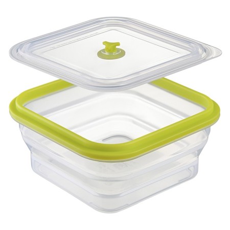 Silikobox transportation and storage container, silicone, folding, 900 ml, green color-6