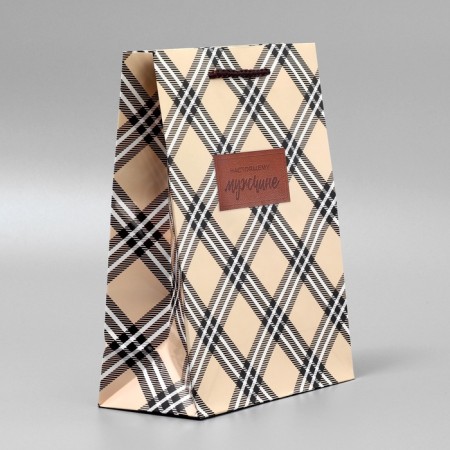 Gift Package Laminated, packaging, “Real man”, MS, 23 x 18 x 8 cm-3