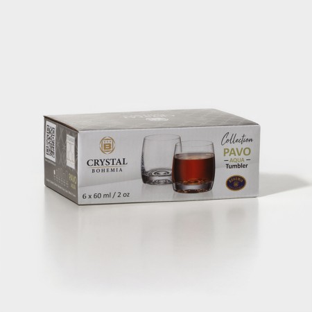 Набор стеклянных стопок PAVO AQUA, 60 мл, 6 шт-5