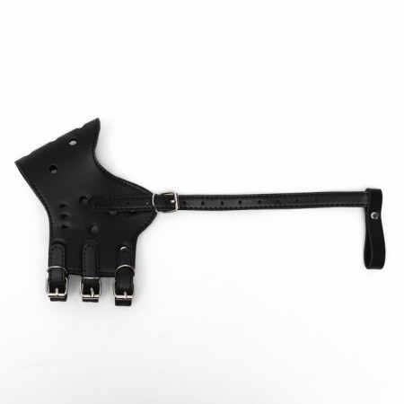 Pressed muzzle of pressed leather adjustable, No. 5, DN 9.3 cm, ohm 32-40 cm, black-2
