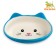 MIKA Ceramic oval "cat muzzle" 200 ml 14 x 12 x 3.5 cm, blue