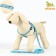 Set "Dogs", leash 120 x 1 cm, og 23-35 cm, blue