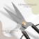 Scissors for needlework, mowed blade, 6.5 ", 17 cm, silver color