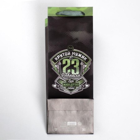 Gift package for a bottle, packaging, “Cool man”, 36 x 13 x 10 cm-3