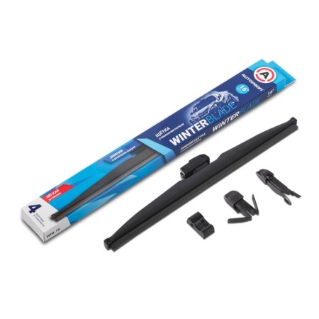 Autoprofi wiper brush, winter, in a rubber casing, 4 adapters 16 inches, 400 mm 9868