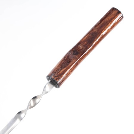 Shampoo corner, with a wooden handle "eco" working part - 50 cm, 73 x 1.2 cm, steel - 2 mm,-2