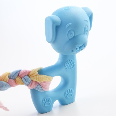 Premium chewing puppy toy puppy, 10 x 6 x 3.5 cm, blue-2