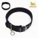 Four-layer collar with a swivel, 80 x 4.9 cm, Osh 64-74 cm, polyester, black