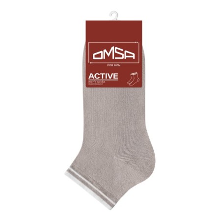 Male shortened socks Omsa Active, size 39-41, color Grigio Chiaro