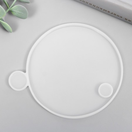 Mold Silicon "Casket Round - cover" 10.3x10.3x0.7 cm